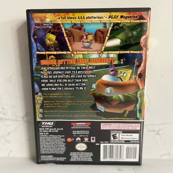 SpongeBob Squarepants: The Movie GAMECUBE Game - Picture 2 of 3